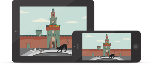 Un'immagine della app ArtStories dedicata alla scoperta del Castello Sforzesco di Milano